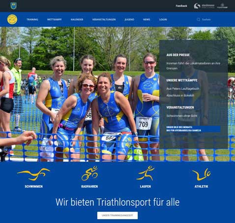 Joomla Webdesign Referenz: Homepage für Sportverein in Buxtehude